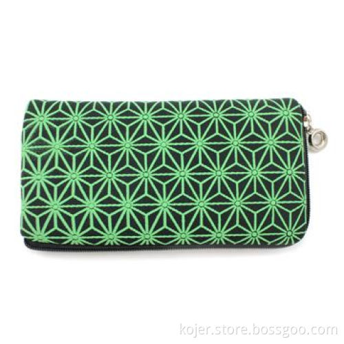 Green Velvet Zipper Pouch for iPhone 4, with Lanyard, Comes in Various Beautiful Patterns